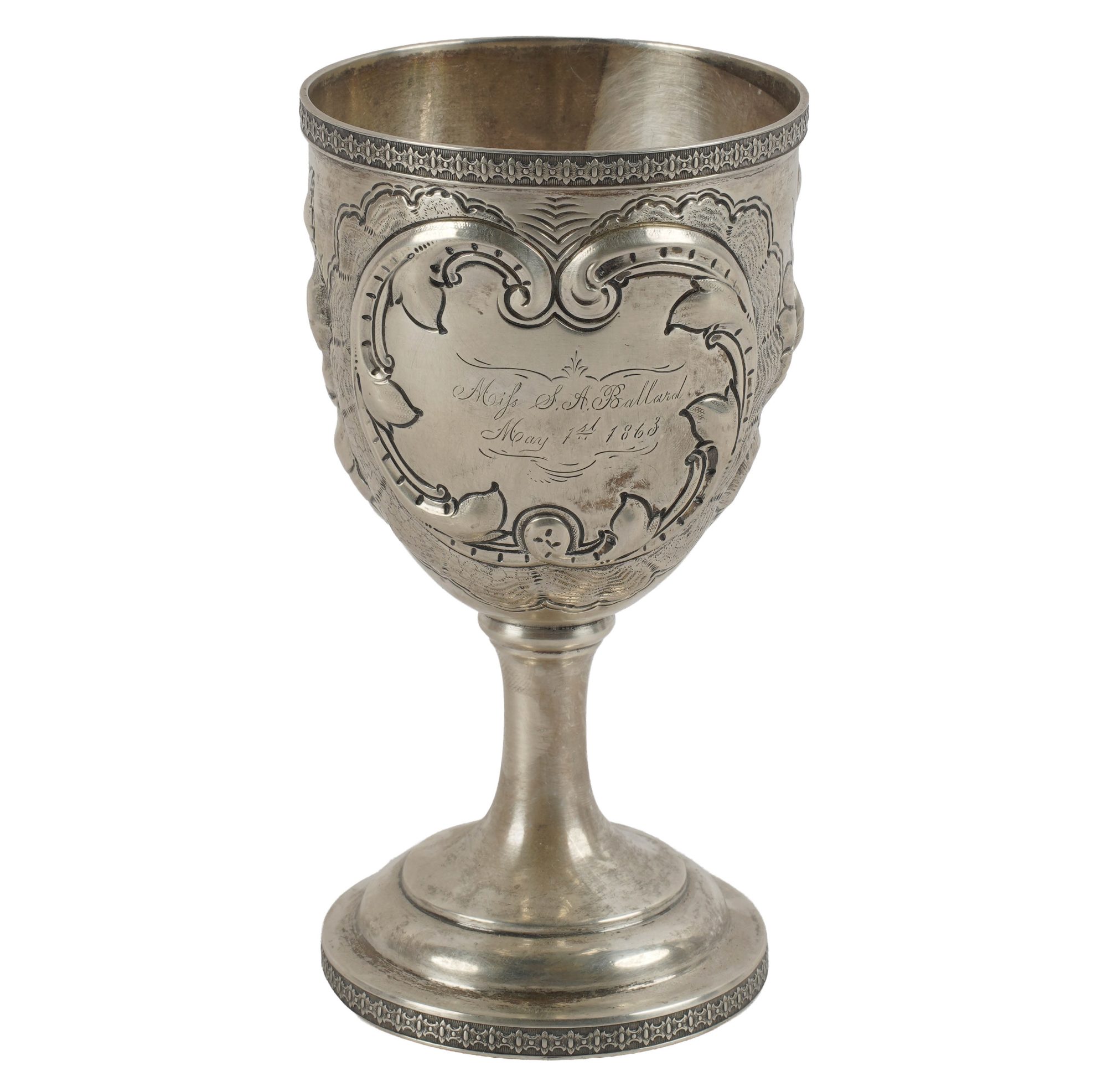 Etching Silver Chalice