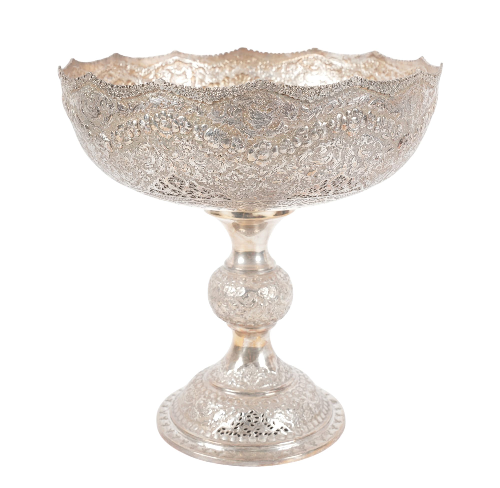 Persian Silver Footed Bowl