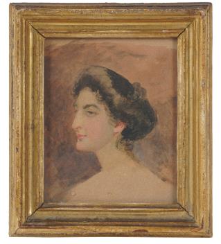 A Watercolor Portrait of a Lady